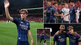 VIDEO màn trình diễn của thần đồng Arsenal 15 tuổi trước AC Milan
