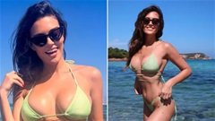 Nữ MC thể thao Eva Murati khoe dáng bốc lửa với bikini khiến fan mê mẩn