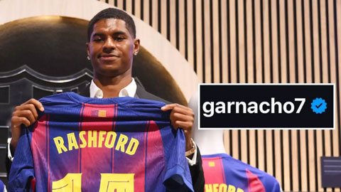 Garnacho phản ứng đầy ẩn ý sau khi Rashford gia nhập Barca khiến fan MU phẫn nộ