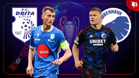 Nhận định bóng đá Drita Gjilan vs Copenhagen, 01h00 ngày 30/7: Nhận thêm trái đắng