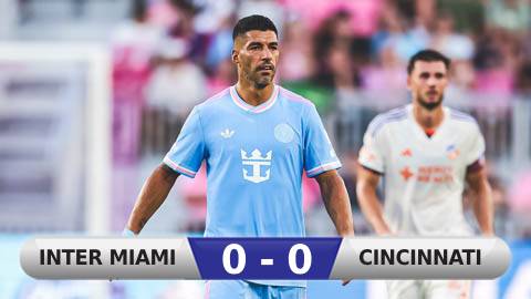 Kết quả Inter Miami 0-0 Cincinnati: Không Messi, không chiến thắng
