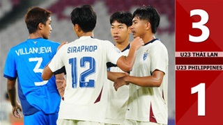 VIDEO bàn thắng U23 Thái Lan vs U23 Philippines: 3-1(Tranh hạng Ba U23 Đông Nam Á 2025)