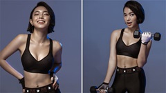 'Em Xinh' Châu Bùi gây sốt với dáng đẹp, eo thon và lưng trần mềm mại nhờ chăm chỉ tập gym
