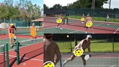 Khỏa thân chơi pickleball, xu hướng lạ tại Mỹ
