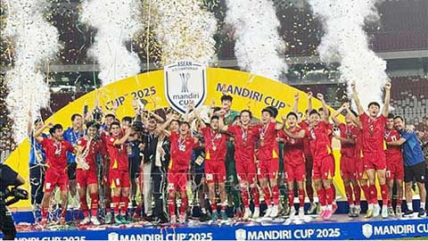 Thủ tướng gửi thư chúc mừng Đội tuyển U23 Việt Nam lần thứ ba liên tiếp vô địch U23 Đông Nam Á