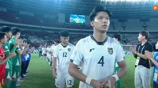 U23 Việt Nam xếp hàng vỗ tay chúc mừng U23 Indonesia