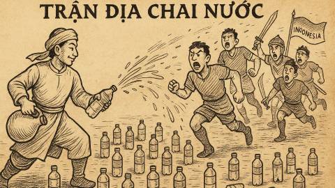 Trận địa chai nước của thầy Sik