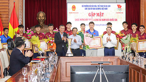 U23 Việt Nam vinh dự nhận Bằng khen của Thủ tướng Chính phủ