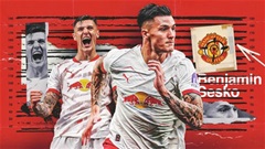 Benjamin Sesko sẽ tước số 9 của Hojlund ở MU