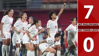 VIDEO bàn thắng Nữ Philippines vs Nữ Timor Leste: 7-0 (ASEAN Cup nữ 2025)
