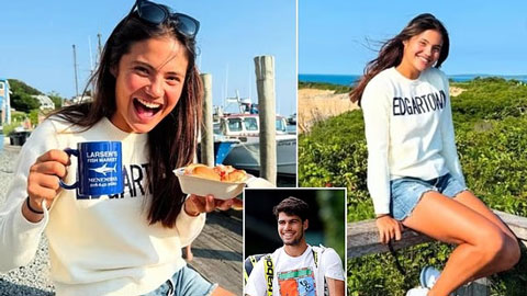 Mỹ nhân tennis Emma Raducanu khoe vẻ tươi trẻ trên đất Mỹ