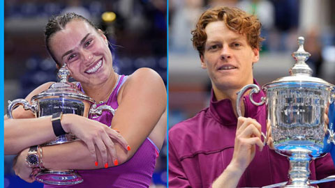 US Open 2025 treo giải thưởng kỷ lục, Sinner - Alcaraz thêm động lực