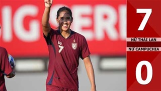 VIDEO bàn thắng Nữ Thái Lan vs Nữ Campuchia: 7-0 (ASEAN Cup nữ 2025)
