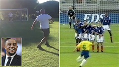 Giải mã cú đá phạt trái chuối phi vật lý của Roberto Carlos