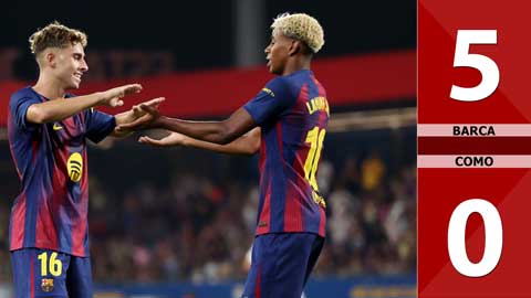 VIDEO bàn thắng Barca vs Como: 5-0 (Cúp Joan Gamper 2025)