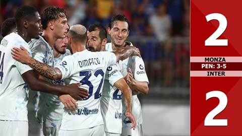 VIDEO bàn thắng Monza vs Inter: 2-2, HP: 1-1, pen: 3-5 (Giao hữu CLB 2025)