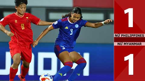 VIDEO bàn thắng Nữ Philippines vs Nữ Myanmar: 1-1 (ASEAN Cup nữ 2025)