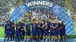 VIDEO: Khoảnh khắc PSG nâng cao Siêu cúp châu Âu 2025