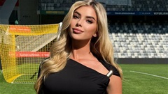 Nữ MC người Albania khiến cựu sao Barca ngượng ngùng