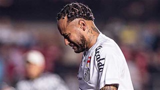 Neymar khóc nức nở khi Santos thua trận