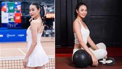 Nét như Á hậu Ánh Vương: Sân pickleball cũng đỉnh, phòng gym cũng tài