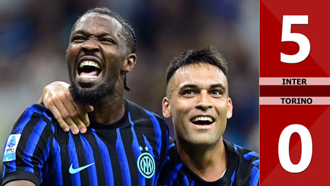 VIDEO bàn thắng Inter vs Torino: 5-0 (Vòng 1 Serie A 2025/26)
