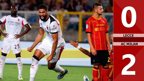 VIDEO bàn thắng Lecce vs AC Milan: 0-2 (Vòng 2 Serie A 2025/26)