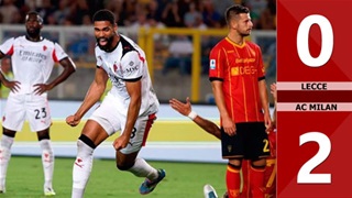 VIDEO bàn thắng Lecce vs AC Milan: 0-2 (Vòng 2 Serie A 2025/26)