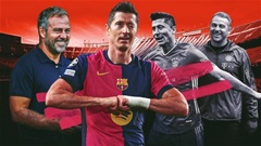 Robert Lewandowski xui Flick cho Rashford ngồi ngoài