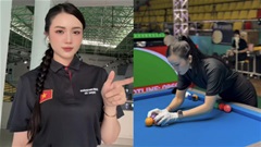 Nữ trọng tài billiards 'đốn tim' fan, mặc kín đáo vẫn toát lên vẻ quyến rũ