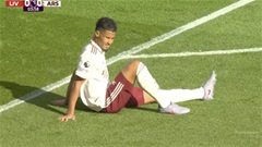 Trực tiếp Liverpool 0-0 Arsenal: Saliba chấn thương rời sân chỉ sau 5 phút