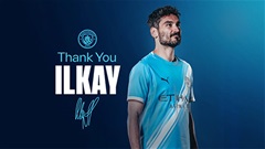 Gundogan lần thứ hai chia tay Man City, gia nhập Galatasaray
