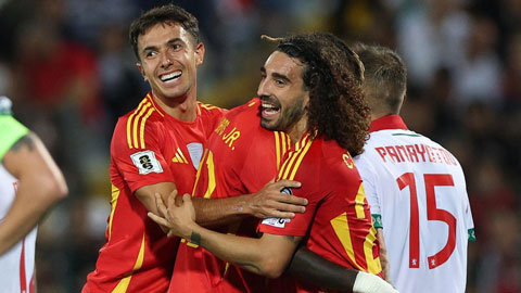 Vòng loại World Cup 2026 khu vực châu Âu: Tây Ban Nha thắng đậm, Đức thua sốc