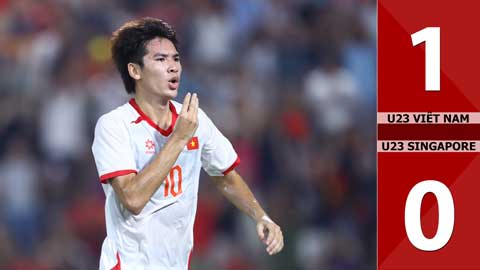 VIDEO bàn thắng U23 Việt Nam vs U23 Singapore: 1-0 (Vòng loại U23 châu Á 2026)