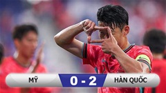 Kết quả Mỹ 0-2 Hàn Quốc: Son Heung Min toả sáng