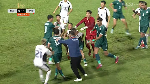 Toàn cảnh hỗn chiến trận chung kết Thái Lan vs Iraq
