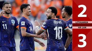 VIDEO bàn thắng Lithuania vs Hà Lan: 2-3 (Vòng loại World Cup 2026)