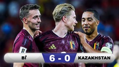 Kết quả Bỉ 6-0 Kazakhstan: De Bruyne và Doku chói sáng