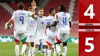 VIDEO bàn thắng Israel vs Italia: 4-5 (Vòng loại World Cup 2026)