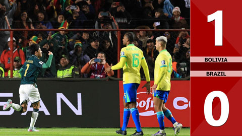 VIDEO bàn thắng Bolivia vs Brazil: 1-0 (Vòng loại World Cup 2026)