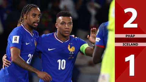 VIDEO bàn thắng Pháp vs Iceland: 2-1 (Vòng loại World Cup 2026)