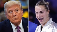 Tổng thống Donald Trump gây tranh cãi với bức thư nhắc đến Sabalenka