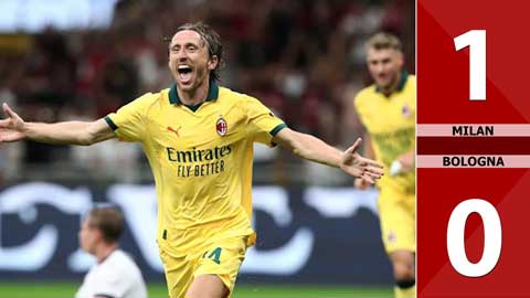 VIDEO bàn thắng Milan vs Bologna: 1-0 (Vòng 3 Serie A 2025/26)