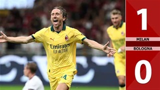 VIDEO bàn thắng Milan vs Bologna: 1-0 (Vòng 3 Serie A 2025/26)