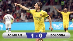 Kết quả AC Milan 1-0 Bologna: 'Ông lão' Modric tỏa sáng