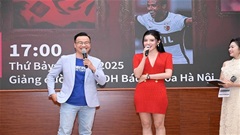 BLV Tạ Biên Cương song kiếm hợp bích với Á hậu Huyền Mi