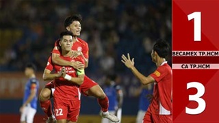 VIDEO bàn thắng Becamex TP.HCM vs CA TP.HCM: 1-3 (Vòng 4 V.League 2025/26)