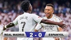 Kết quả Real 2-0 Espanyol: Los Blancos tiếp tục mạch thắng dưới thời Alonso