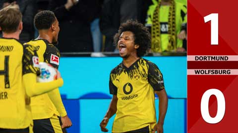 VIDEO bàn thắng Dortmund vs Wolfsburg: 1-0 (Vòng 4 Bundesliga 2025/26)