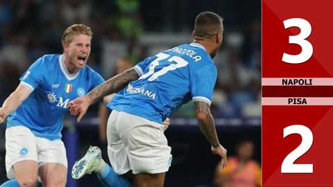 VIDEO bàn thắng Napoli vs Pisa: 3-2 (Vòng 4 Serie A 2025/26)